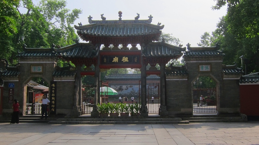 La porte d'entrée du Temple de Zumiao