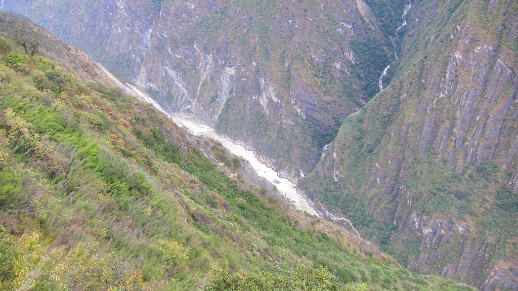 La rivière vue d'en haut