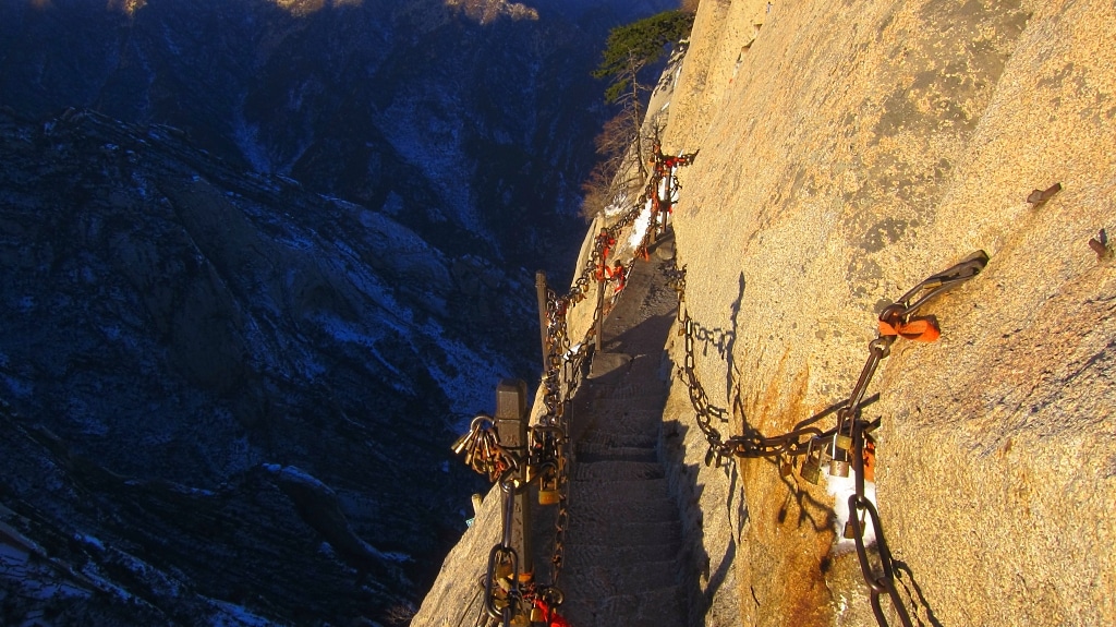 Le chemin qui mène au via ferrata