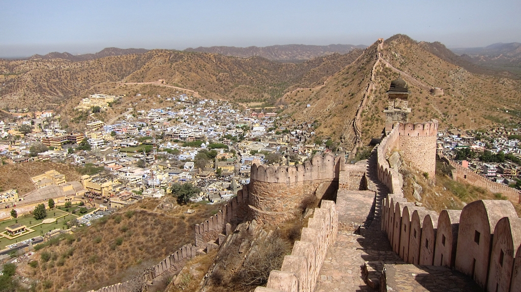 Vue sur la vieille ville de Jaipur.