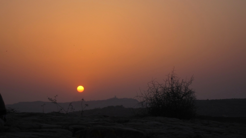 Couché de soleil prês du fort de Jodhpur.