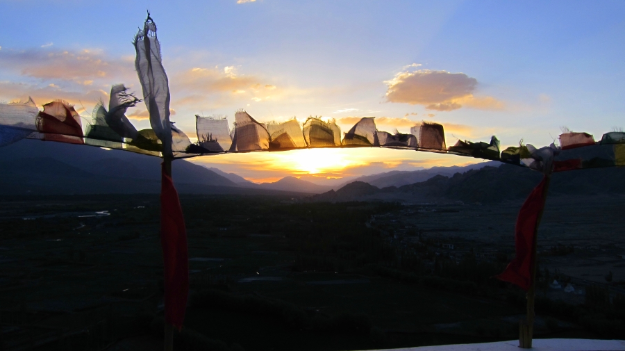 Couché de soleil depuis le monastère