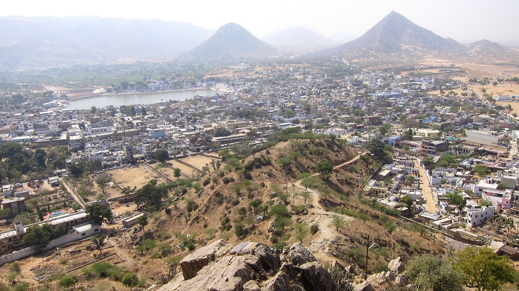 Vue imprenable sur Pushkar!