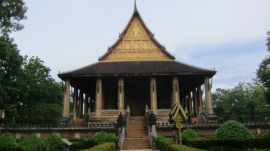 Arrivé a Vientiane pour une visite des temples locaux