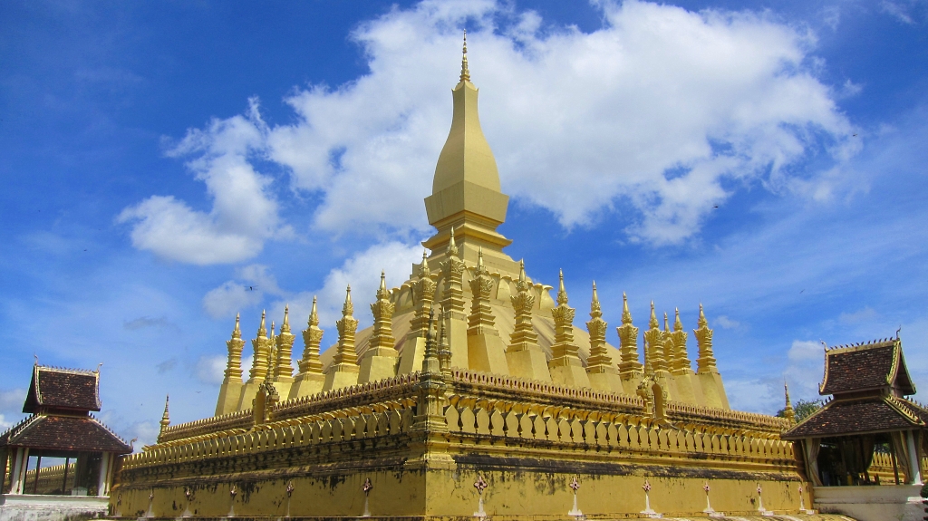 Pha That Luang, célèbre stupa de Vientiane.