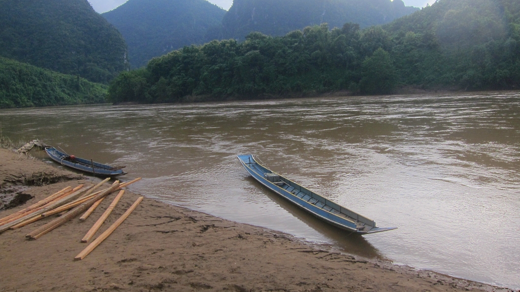 Notre bateau nous attend enfin.