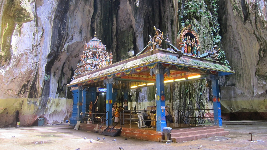 Temple indien dans la cave